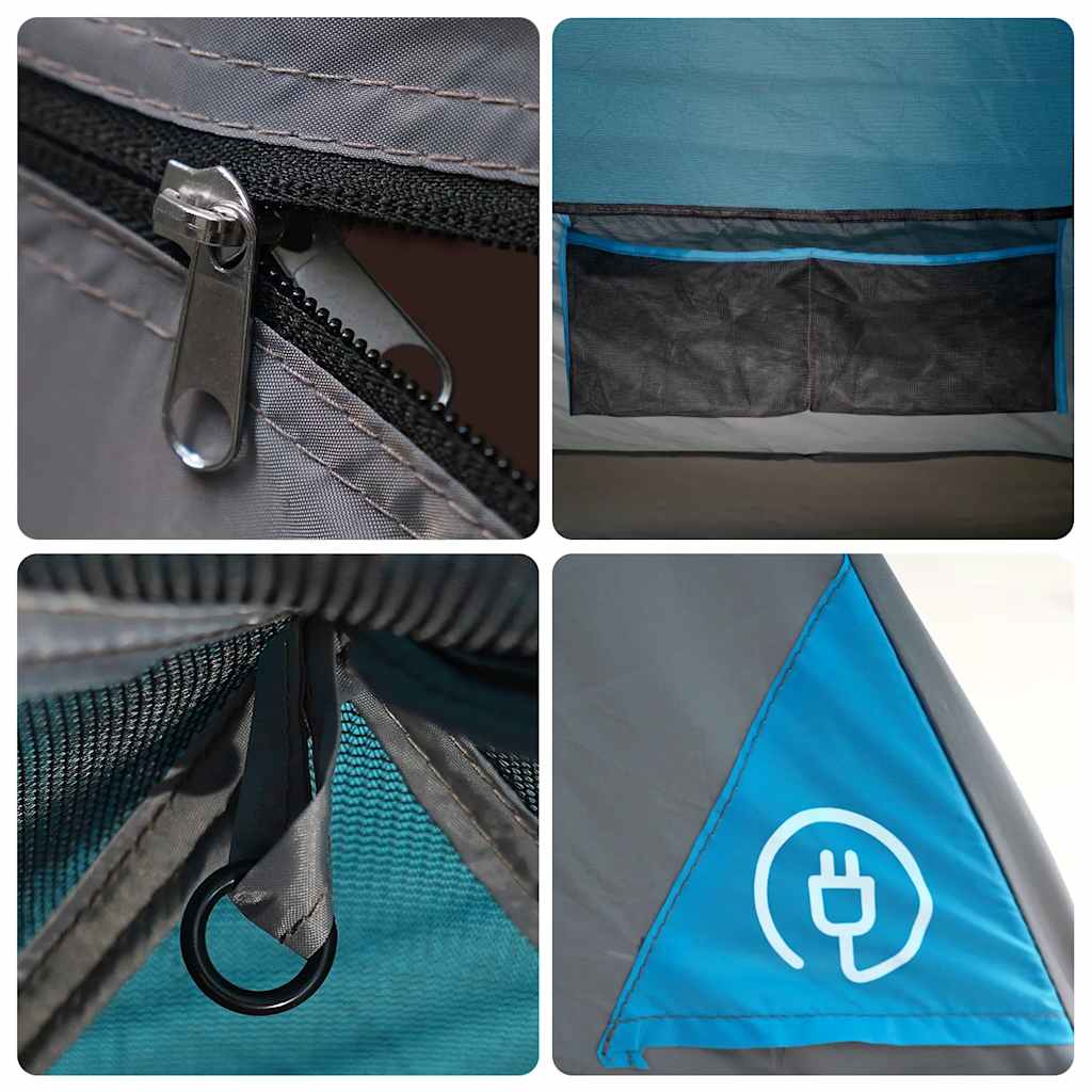 Kuppel-Campingzelt 6 Personen Blau Wasserdicht 94413annt 14.Juni_06:39