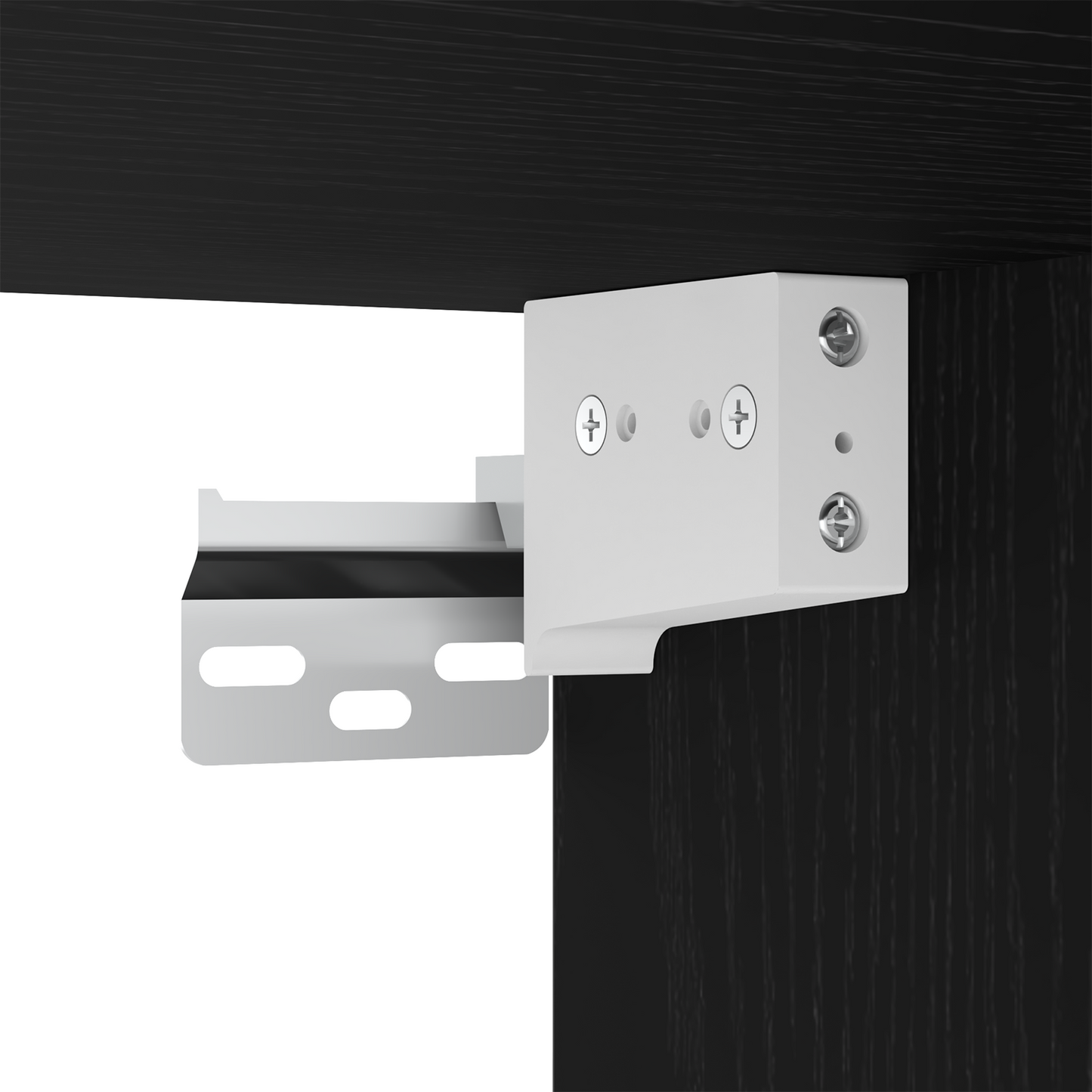 TV-Schrankset Wandmontiert 4 pcs Schwarze Eiche Holzwerkstoff