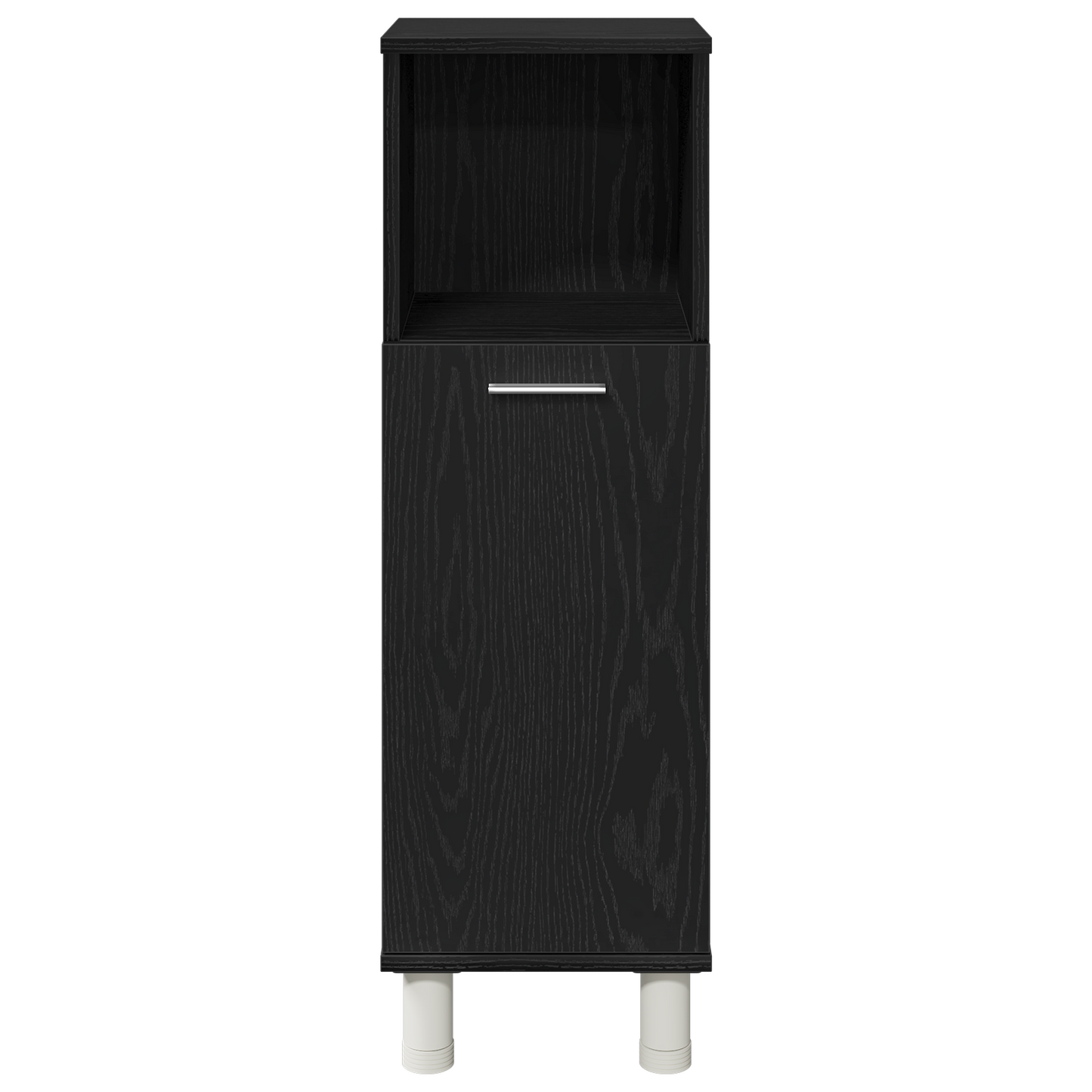 Badezimmermöbel-Set mit Regal 3 pcs Schwarz 30 x 30 x 99,5 cm