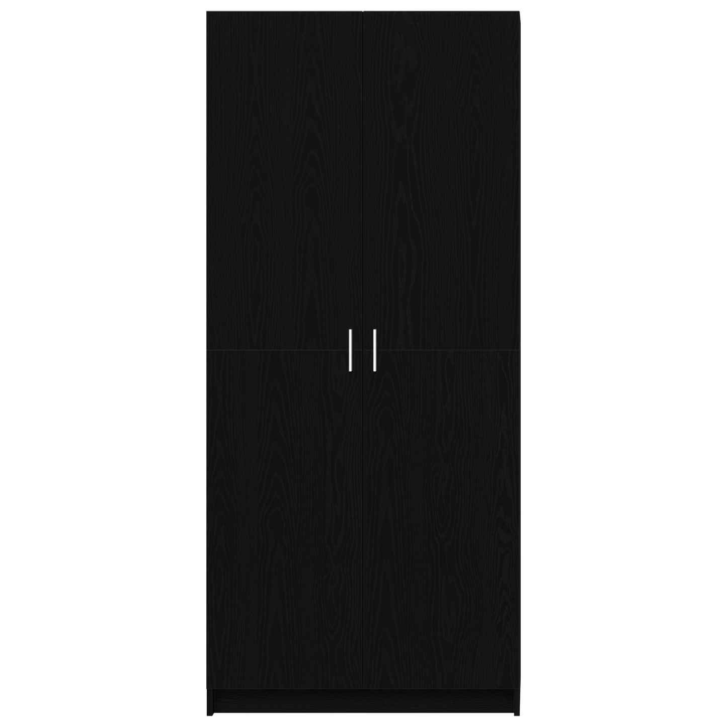 Kleiderschrank mit Tür Schwarz Eichen-Optik 80 x 50,5 x 180 cm