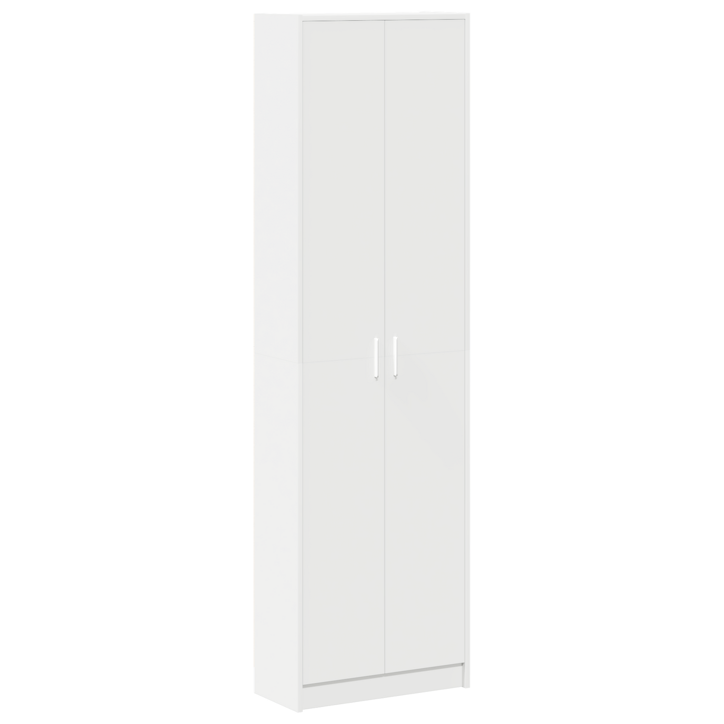 Kleiderschrank mit Regal Weiß 55 x 25 x 189 cm Holzwerkstoff