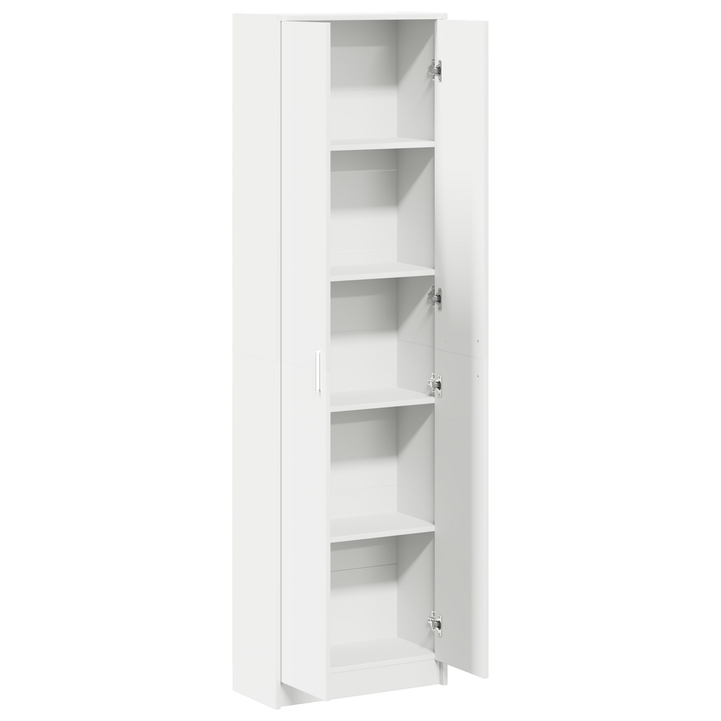 Kleiderschrank mit Regal Weiß 55 x 25 x 189 cm Holzwerkstoff