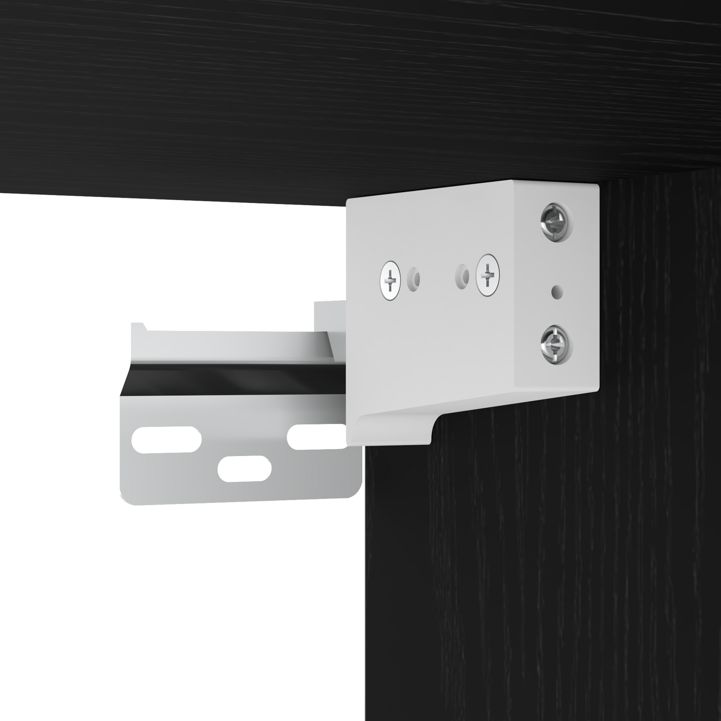 Badezimmermöbel-Set mit Regal 3 pcs Schwarz Holzwerkstoff