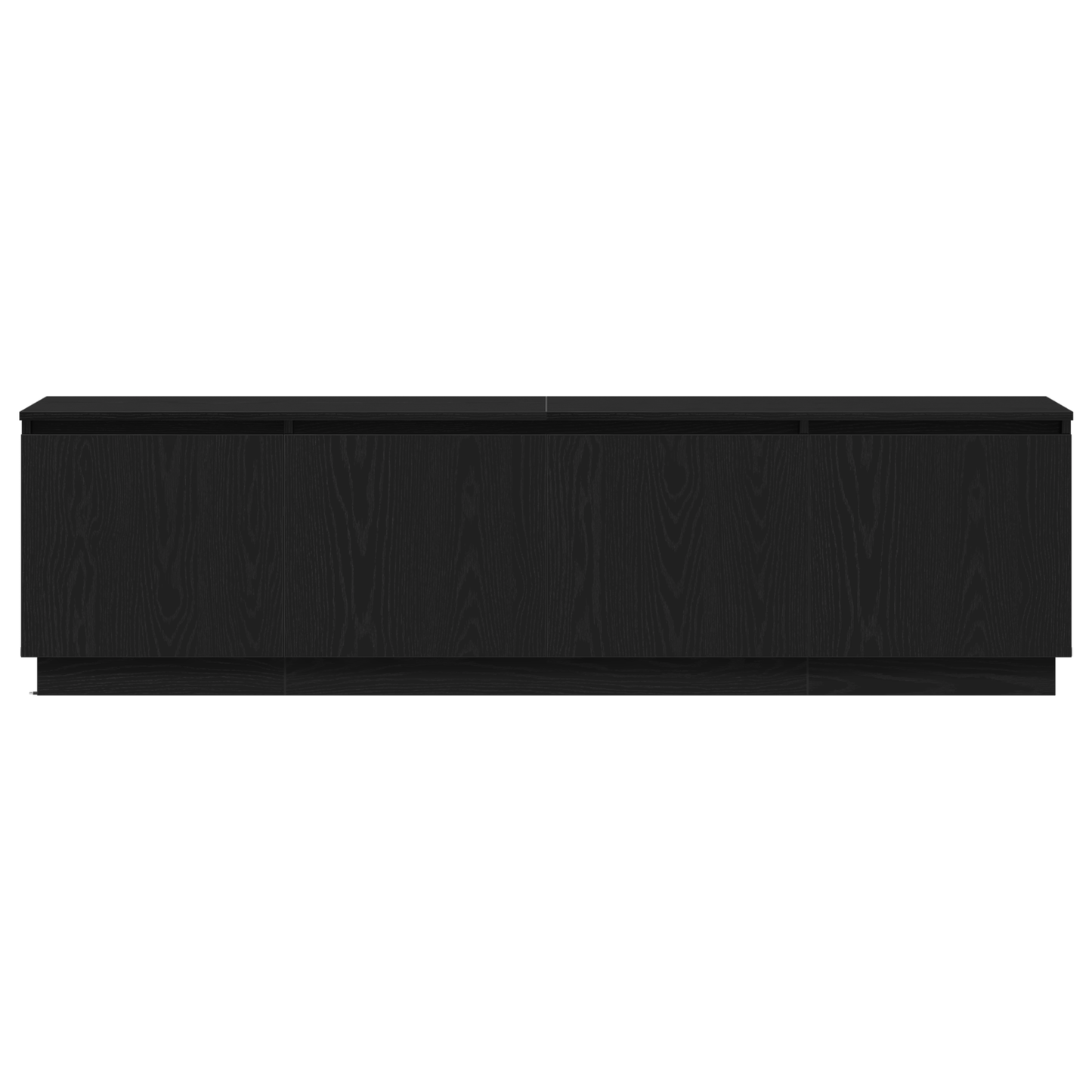 TV-Schränk Schwarz Eichen-Optik 180 x 38 x 49 cm Holzwerkstoff