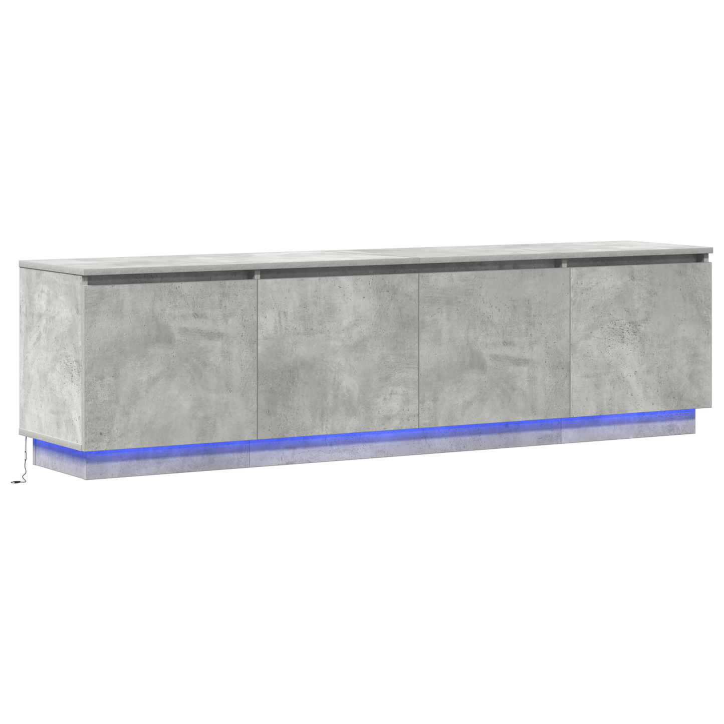 TV-Schränk Beton Grau 180 x 38 x 49 cm Holzwerkstoff