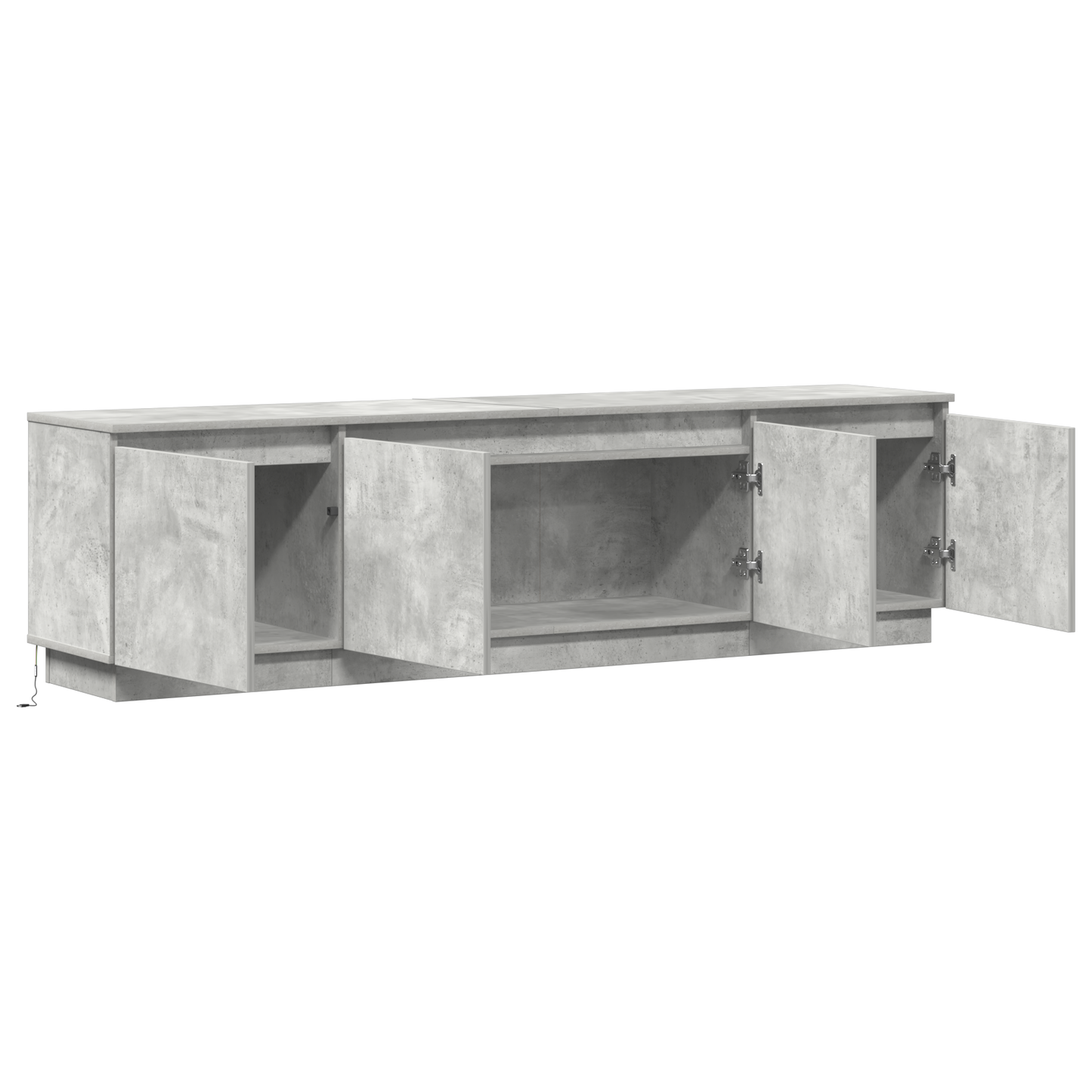 TV-Schränk Beton Grau 180 x 38 x 49 cm Holzwerkstoff