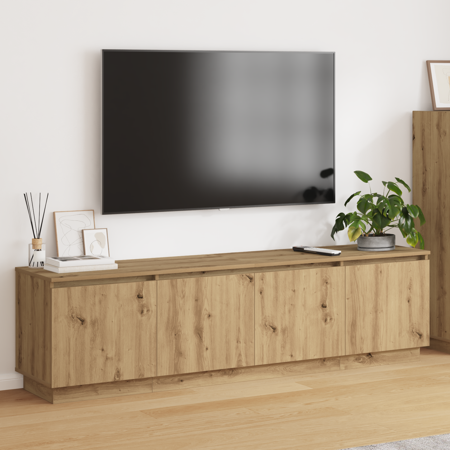 TV-Schränk Artisan-Eiche 180 x 38 x 49 cm Holzwerkstoff