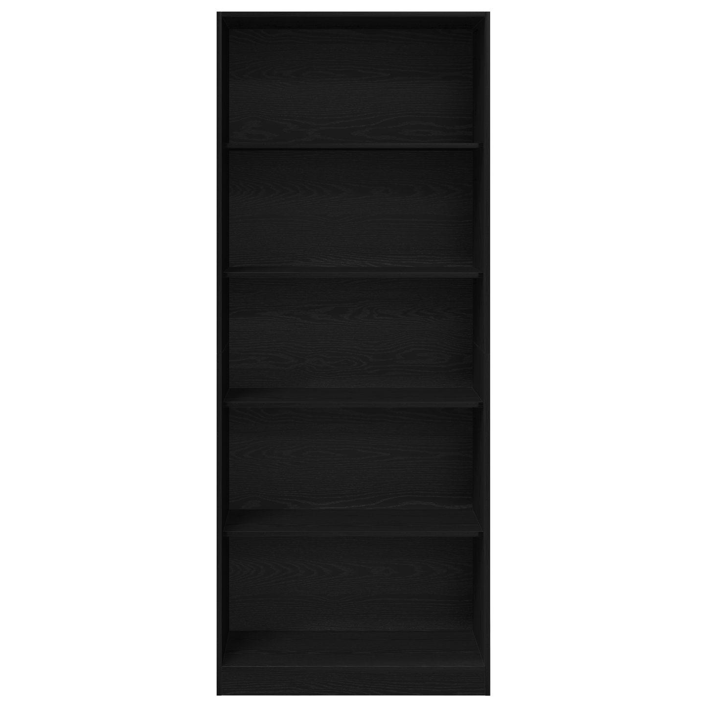 Kleiderschrank mit Regal Schwarz Eichen-Optik 80 x 50 x 200 cm